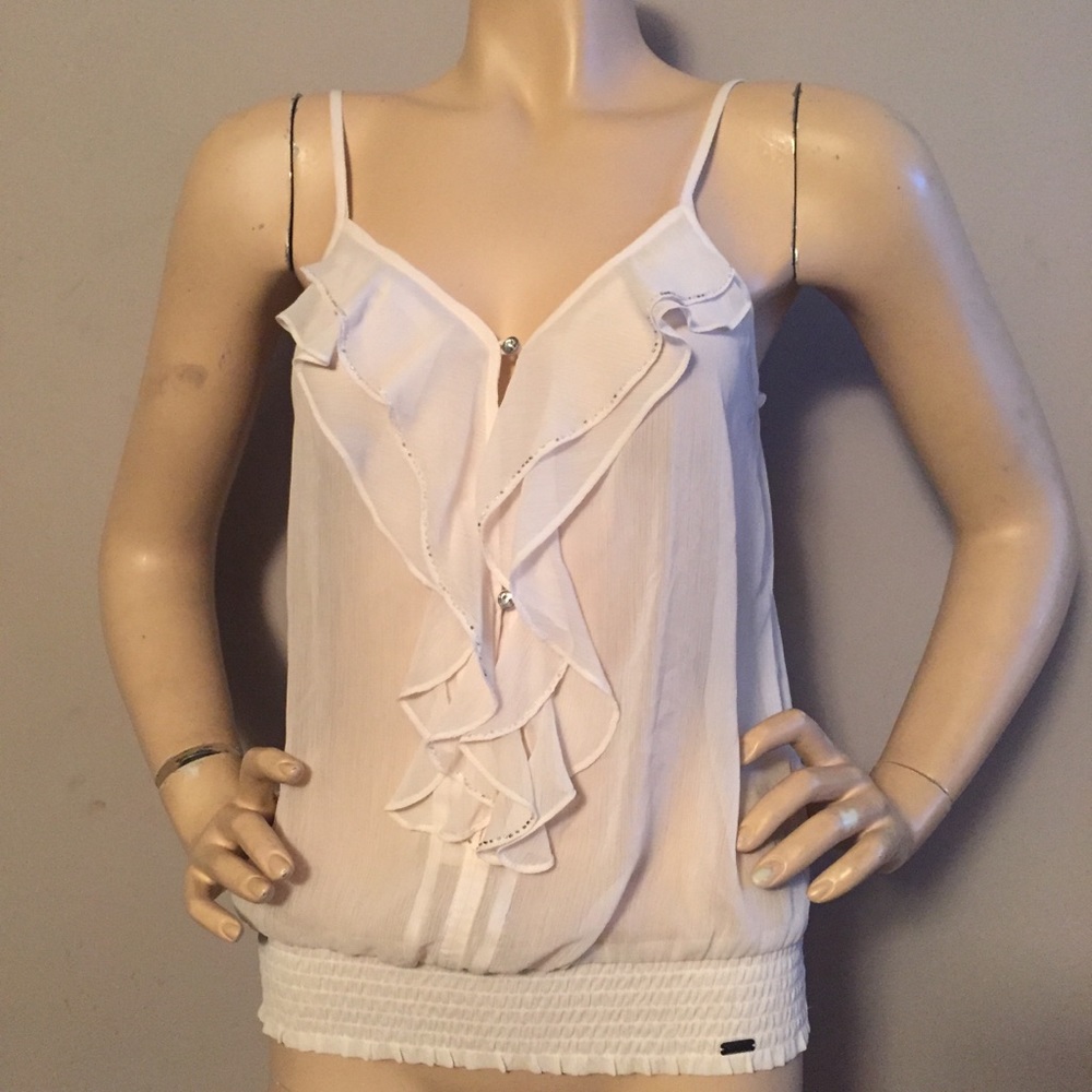 Elegant Guess Ruffle Top